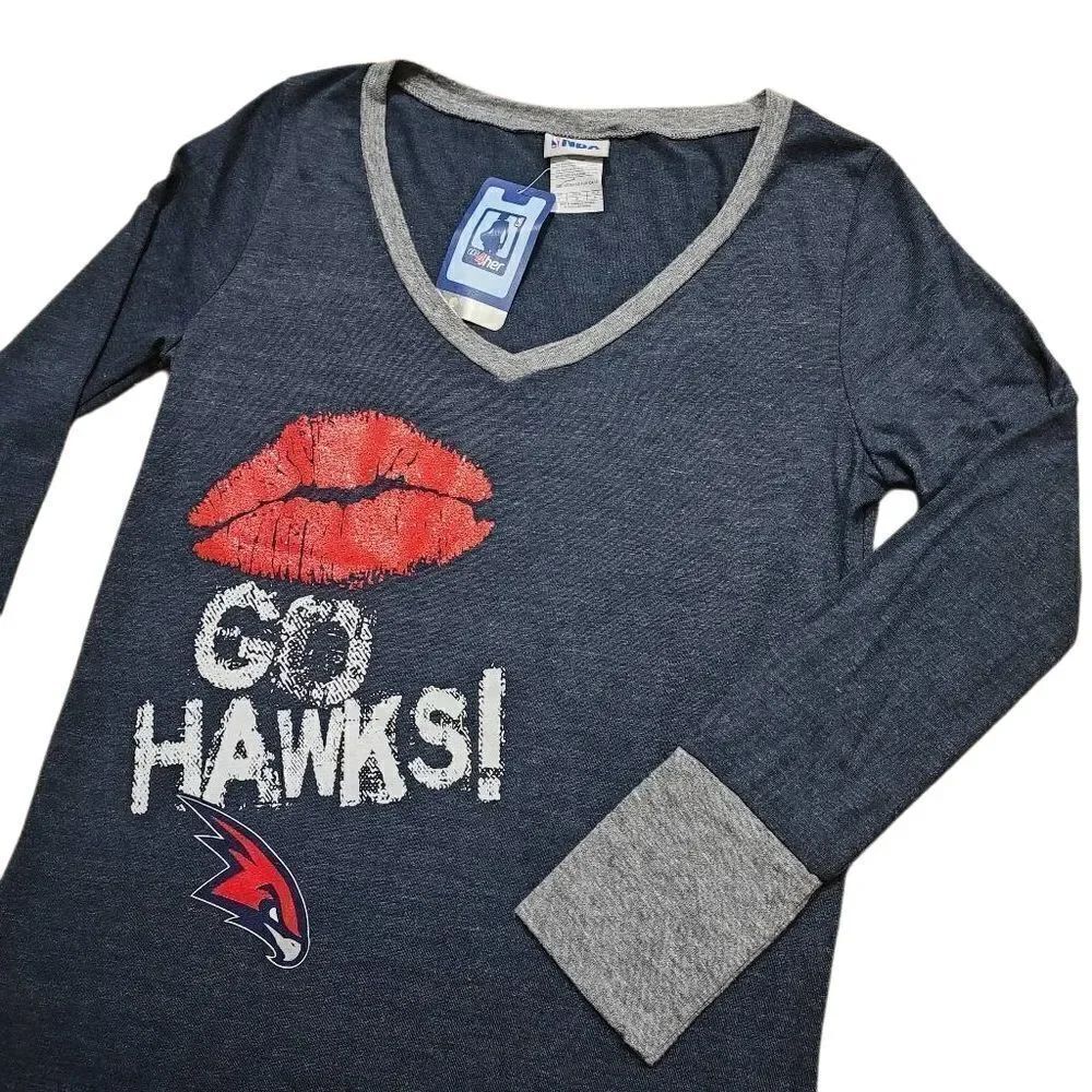 NBA Atlanta Hawks Long Sleeve T-Shirt Women's Medium -K